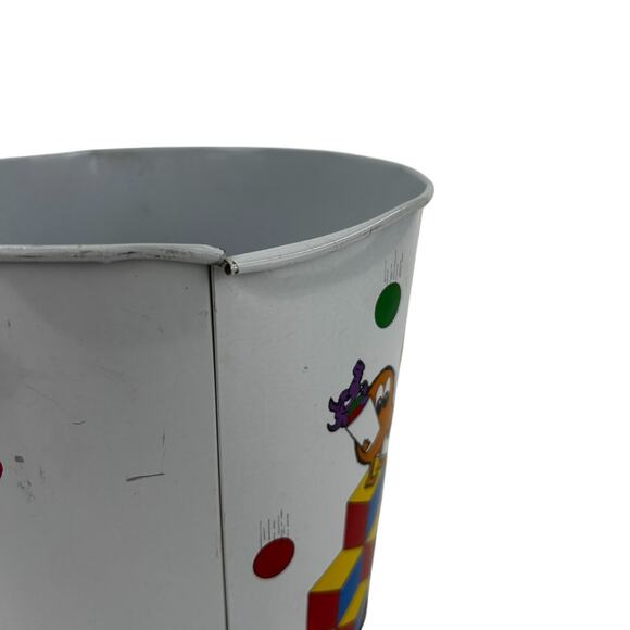 Vintage Q-Bert Trash Bin 1983 Has Upper Edge Dents As Is See Pics - Picture 7 of 9